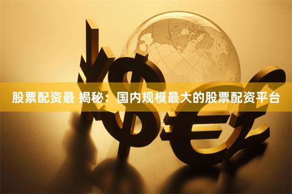 股票配资最 揭秘：国内规模最大的股票配资平台